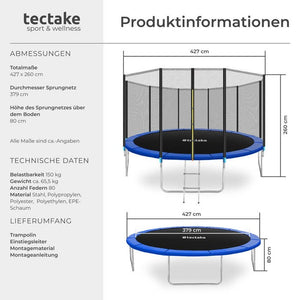 Trampolin Garfunky 427 cm