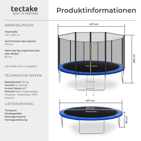 Trampolin Garfunky 427 cm
