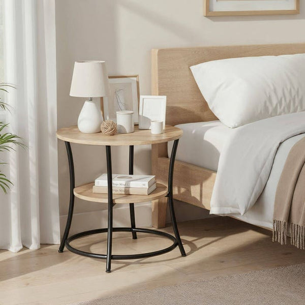 Beistelltisch Saint Louis Industrial Holz hell, Eiche Sonoma