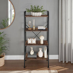 Leiterregal Liverpool 61,5 x 36,5 x 150cm - industrial dunkelbraun