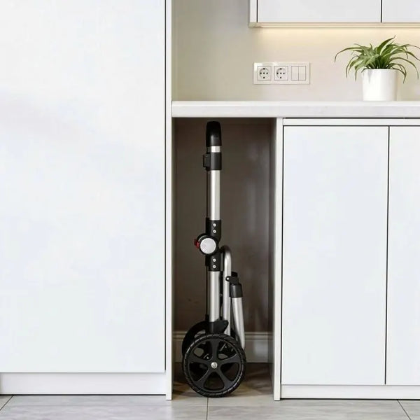 Einkaufstrolley Shopper 3in1 klappbar mit Kühltasche grau