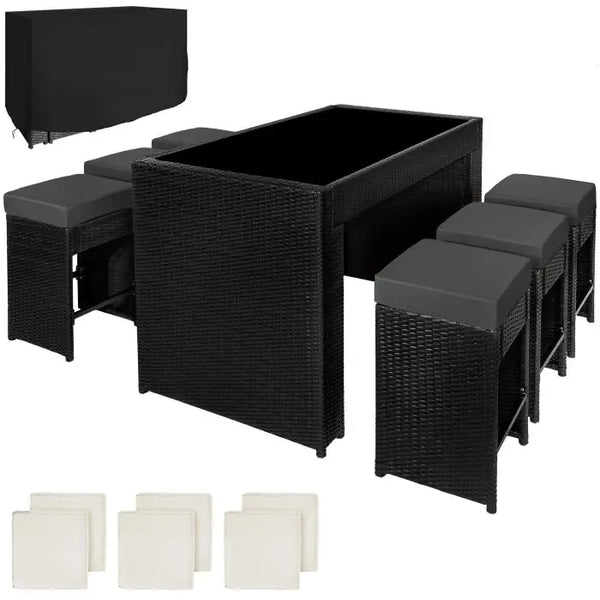 Aluminium Rattan Barset Ibiza