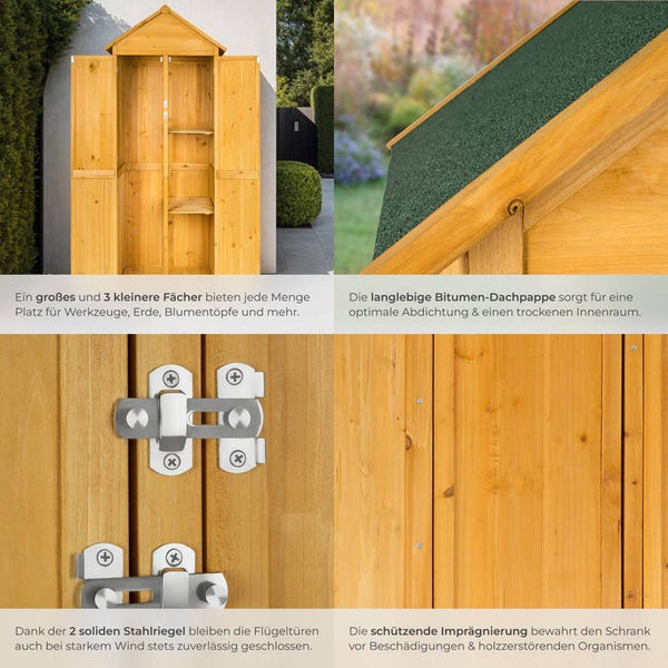 Gartenschrank mit Spitzdach