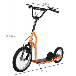 Tretroller Scooter Cityroller Kinder Mädchenroller verstellbar Aluminium Oange
