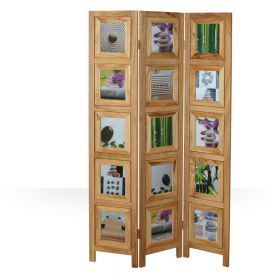 Paravent Bilder Fotos Natur | 3 teilig | Holz | Raumteiler Trennwand Sichtschutz