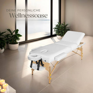 3 Zonen Massageliege Somwang weiss