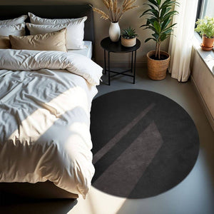 Tapis à poils courts Soft Zone anthracite Ø 120 cm 