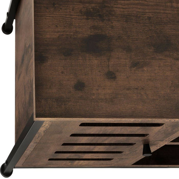 TV-Board Galway Industrial Holz dunkel, rustikal