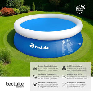Poolabdeckung Solarfolie rund Ø 381 cm