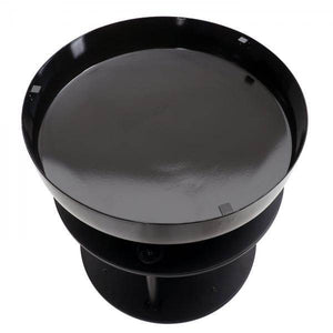 Feuerschale mit Grill HWC-K95, Feuerstelle Grill BBQ, Grillplatte Ablagefläche, Stahl Edelstahl Emaille Ø 56cm schwarz