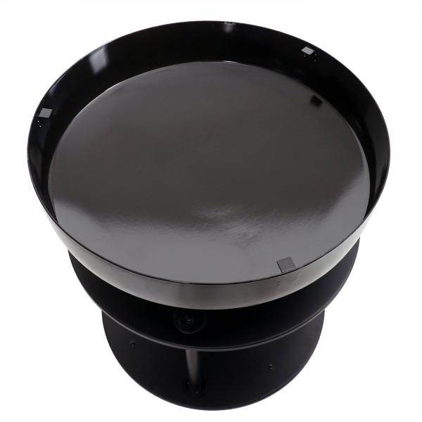 Feuerschale mit Grill HWC-K95, Feuerstelle Grill BBQ, Grillplatte Ablagefläche, Stahl Edelstahl Emaille Ø 56cm schwarz