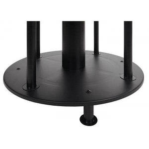Feuerschale mit Grill HWC-K95, Feuerstelle Grill BBQ, Grillplatte Ablagefläche, Stahl Edelstahl Emaille Ø 56cm schwarz