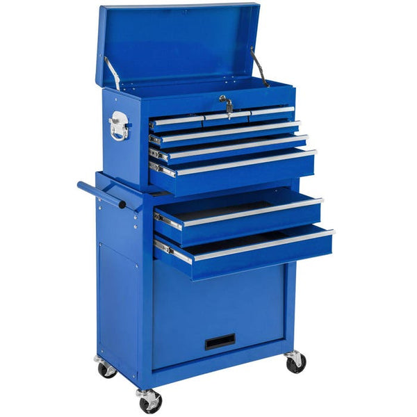 Werkzeugwagen mit 8 Schubladen, blau