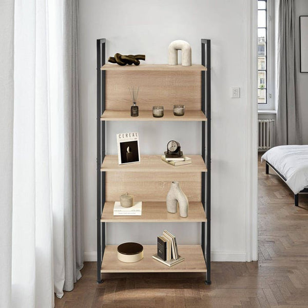 Scaffale Westport 62x24x165,5cm Legno chiaro industriale, rovere Sonoma