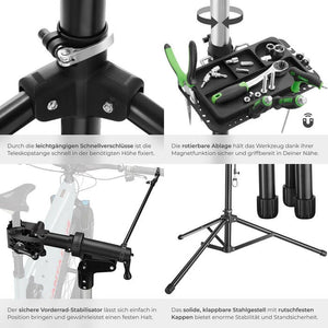 Set Fahrradmontageständer Jan und Rahmentasche Typ 1