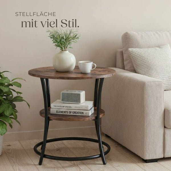 Beistelltisch Saint Louis Industrial Holz dunkel, rustikal