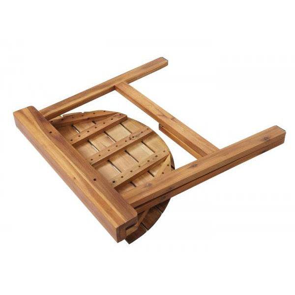 Klapptisch HWC-L19, Gartentisch Balkontisch, In-/Outdoor klappbar Akazie Holz MVG-zertifiziert