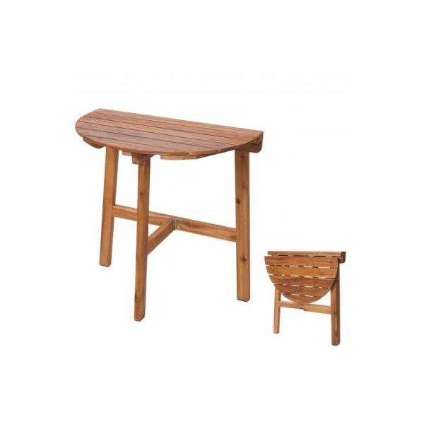 Klapptisch HWC-L19, Gartentisch Balkontisch, In-/Outdoor klappbar Akazie Holz MVG-zertifiziert