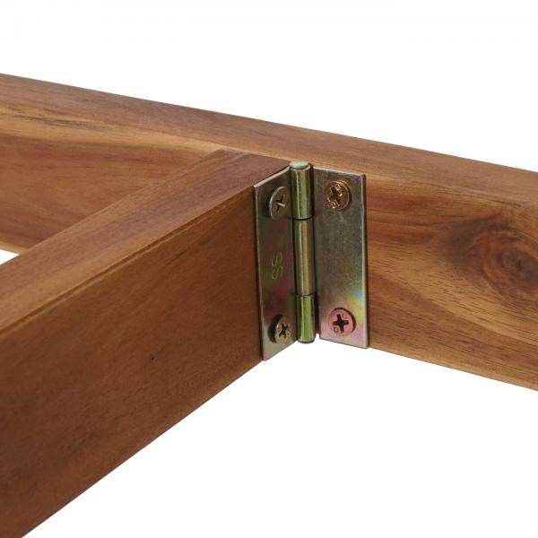 Klapptisch HWC-L19, Gartentisch Balkontisch, In-/Outdoor klappbar Akazie Holz MVG-zertifiziert