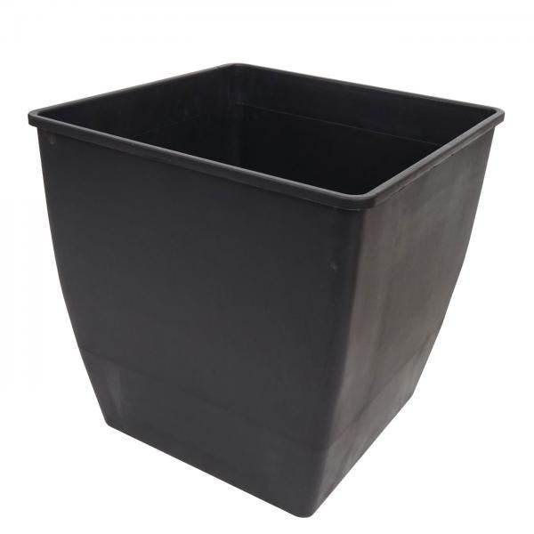 Pflanzkasten HWC-L23, Hochbeet Blumenkasten, Outdoor Akazie Holz FSC-zertifiziert Aluminium ~ 60x42x42cm braun