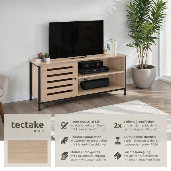 TV-Board Galway Industrial Holz hell, Eiche Sonoma