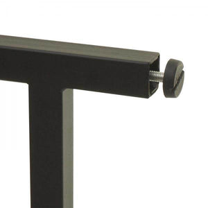 Schreibtisch mit Regal Laptoptisch Bürotisch Arbeitstisch, 100x60cm Metall MDF ~ Marmor-Optik weiss