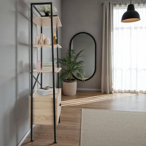 Leiterregal Brentwood Industrial Holz hell, Eiche Sonoma