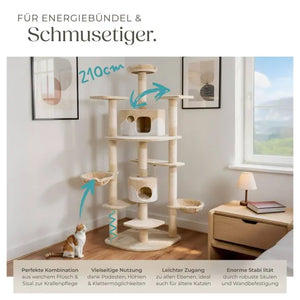 Kratzbaum Fippi beige/weiss 201 cm