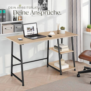 Schreibtisch Paisley Industrial Holz hell, Eiche Sonoma