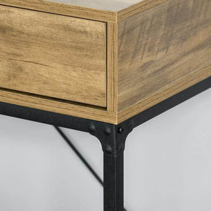 Konsolentisch Braun+Schwarz 100 cm x 35 cm x 76,5 cm
