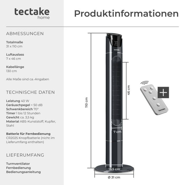 Turmventilator anthrazit