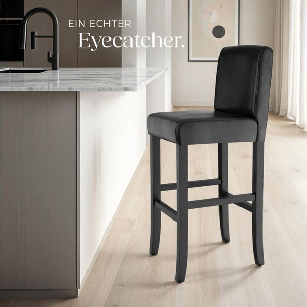 Barhocker schwarz 4er Set