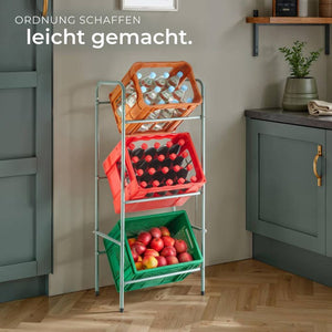 Getränkekistenregal für 3 Getränkekisten