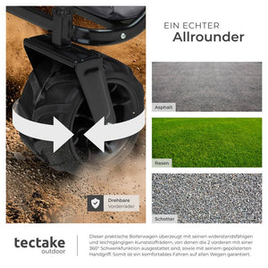 Faltbarer Bollerwagen max. 80kg, grau