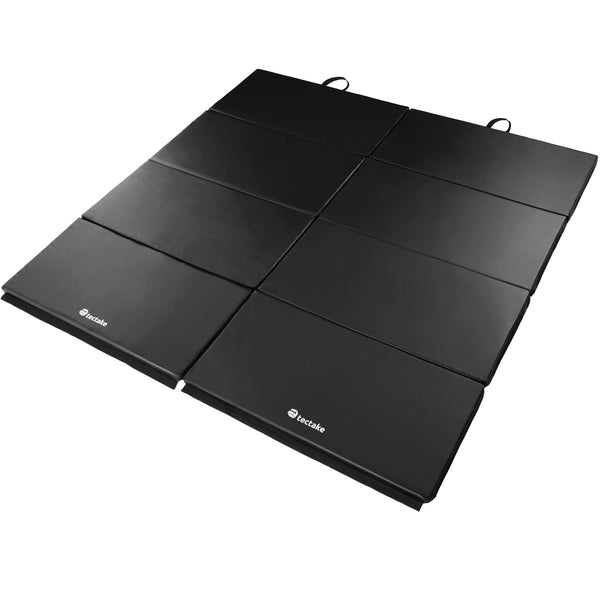 black gymnastics mat