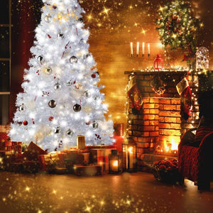 Künstlicher Weihnachtsbaum, weiss, 180cm
