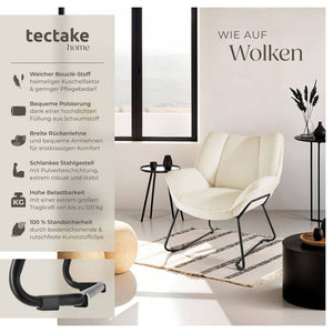 Sessel Kjeld creme-weiss