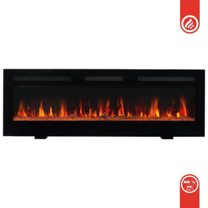 KAMINIO 3-in-1 Elektrokamin MARLON mit Heizung, 3D-Flammeneffekt - 50 Zoll