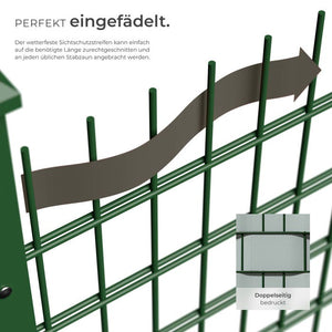 PVC Sichtschutzfolie, hellgrau, 35m