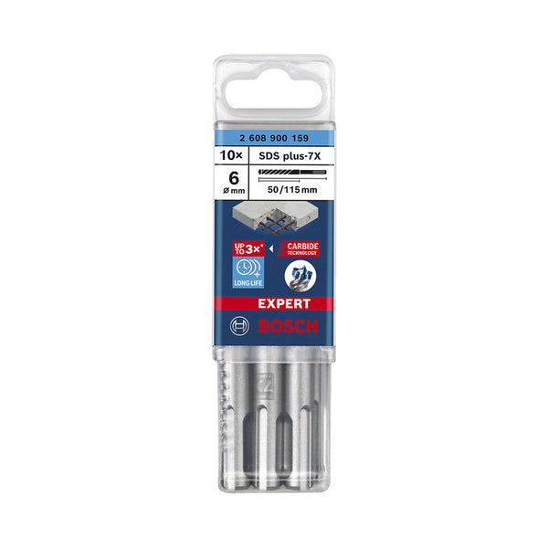 SDS plus-7X 6x50x115mm 10St EXPERT