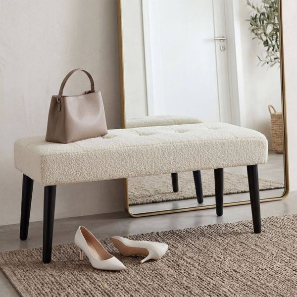 Sitzbank Glora Bouclé creme