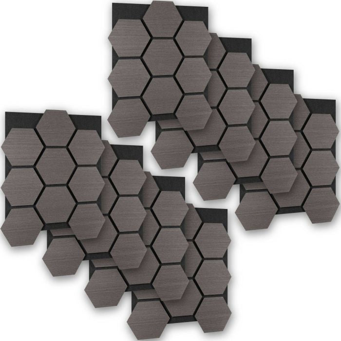 Akustikpaneele Sonic Shield Eiche grau 8er Set