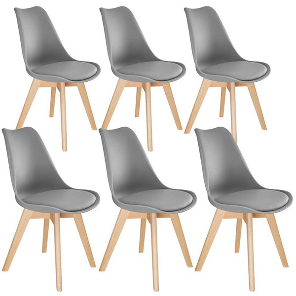 Set Esszimmerstuhl Frederikke grau 6er Set