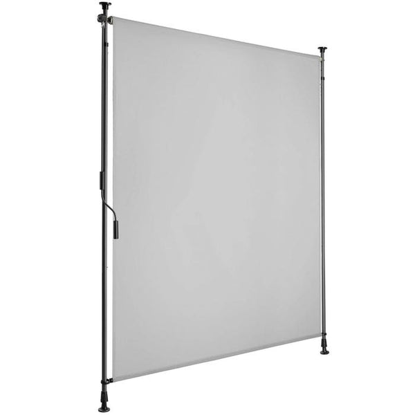 Klemmmarkise Taija hellgrau 120 x 310 cm