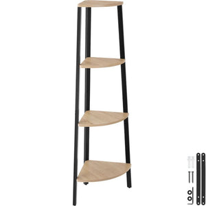 Eckregal Newbridge 34x34x125cm Industrial Holz hell, Eiche Sonoma