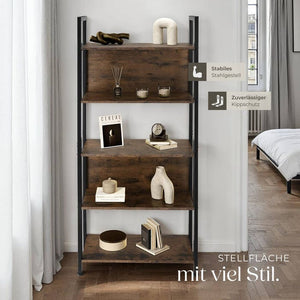 Regal Westport Industrial Holz dunkel, rustikal