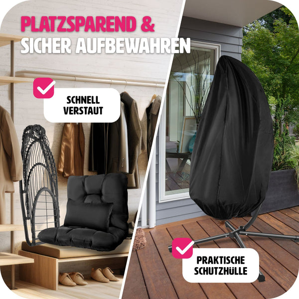 Hängesessel Ariane schwarz