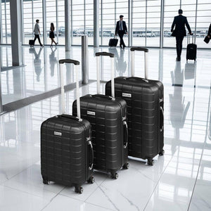 Trolley Set 3-tlg. aus Hartschale, schwarz