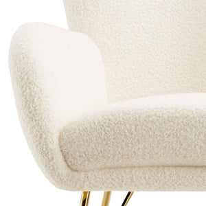 Schaukelstuhl Swing creme/gold