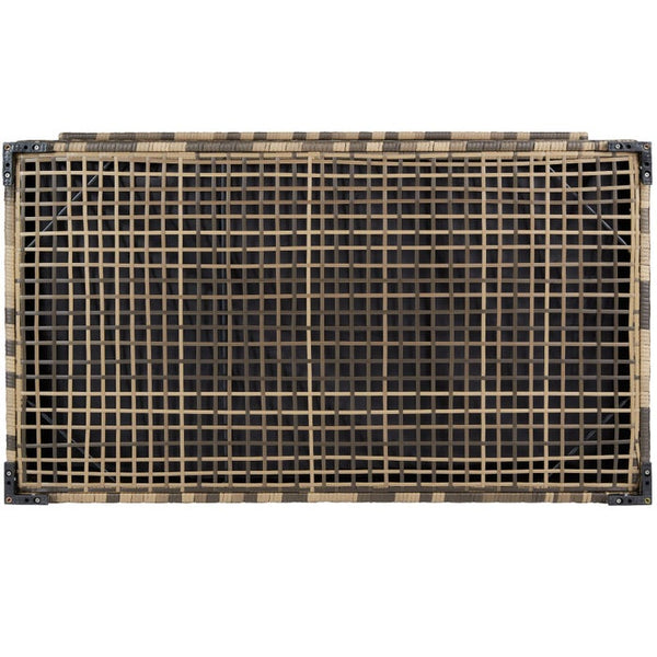 Auflagenbox mit Aluminiumgestell Oslo, 145x82,5x79,5cm - natur